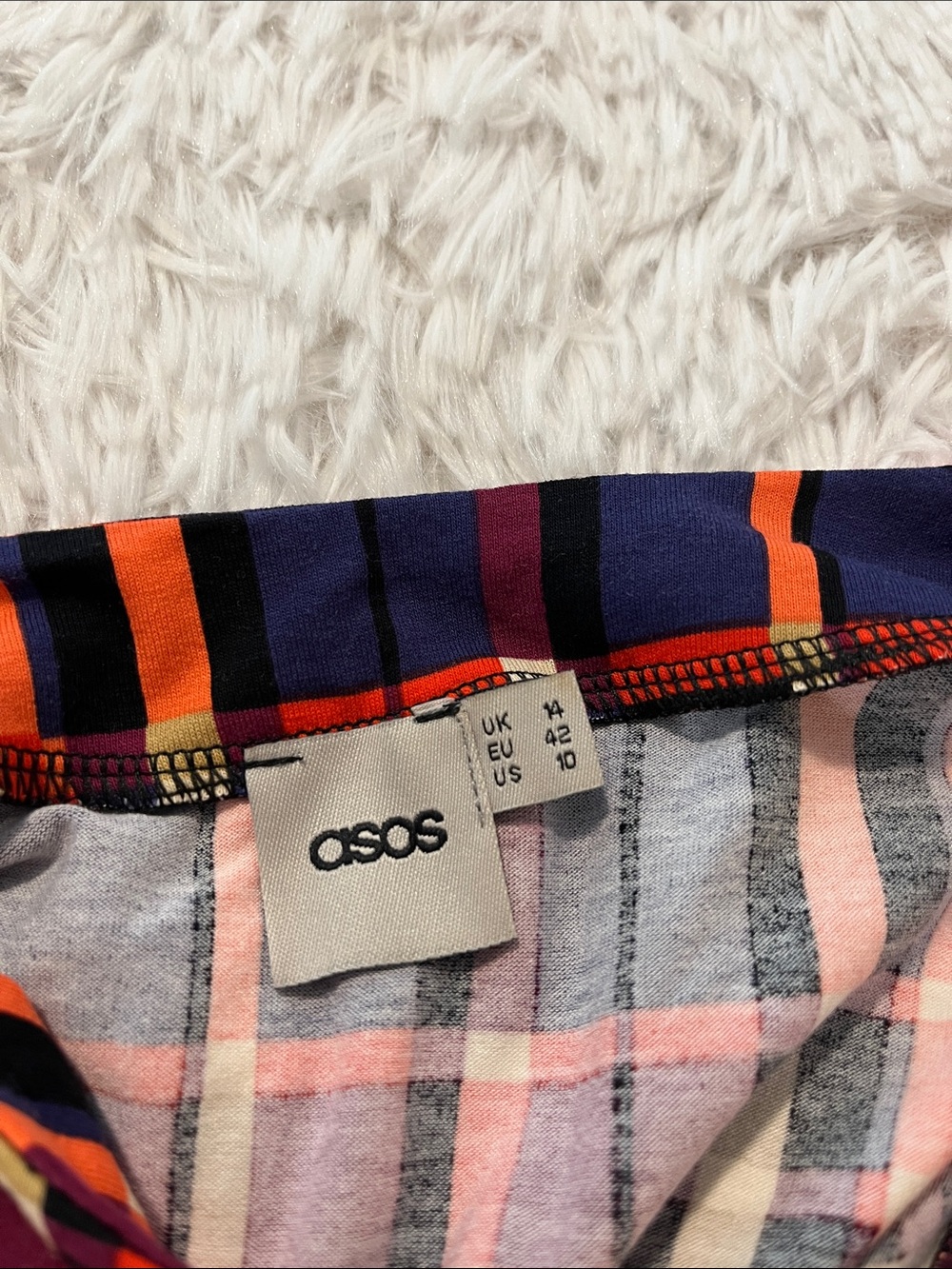 ASOS Dress Check Jersey dress 10 - Picture 5 of 7